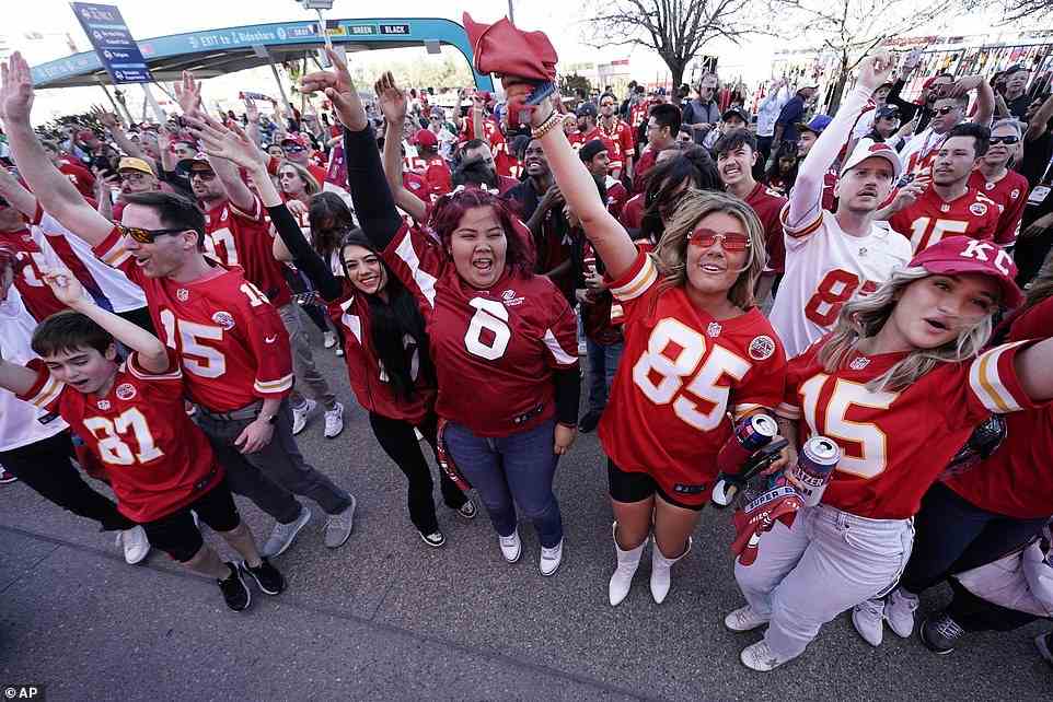 Kansas City Chiefs fans are already getting excited for their team ahead of the 6:30 ET kick off