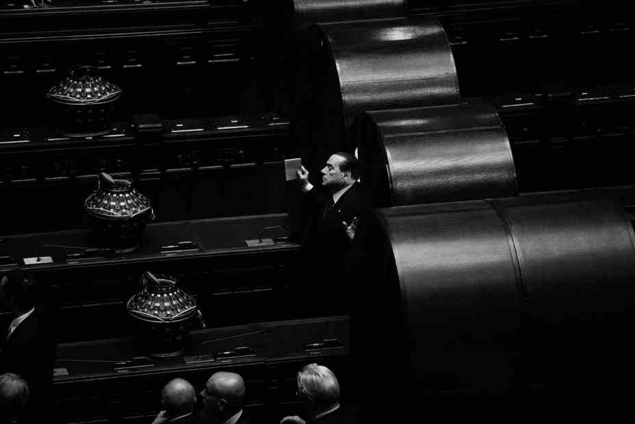 Berlusconi in parlement