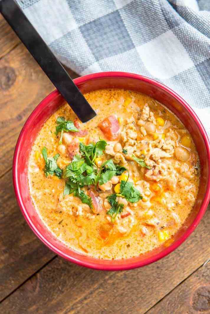 STYLECASTER | 17 Superbowl Snacks You Can Make In a Slow-Cooker | Buffalo Chicken Chili