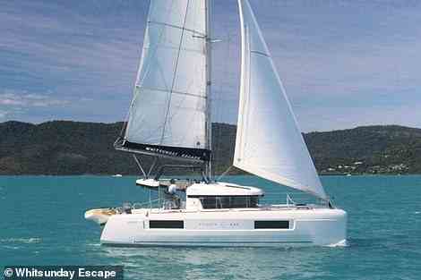 Harriet's 40ft sailing catamaran, Tickety Boo