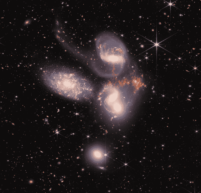 NASA-Bild von Stephans Quintett