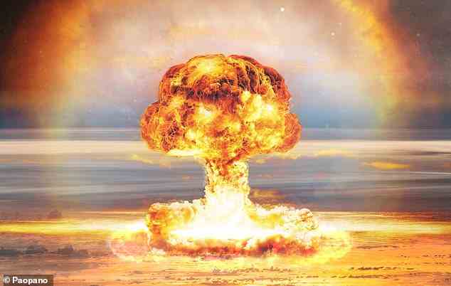 There is a lack of awareness among UK and US populations of 'nuclear winter', the potential for catastrophic long-term environmental consequences from any exchange of nuclear warheads. Pictured, artist's impression of a nuclear blast