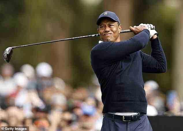 Woods was given a rousing reception as he teed off at the Genesis Invitational on Thursday