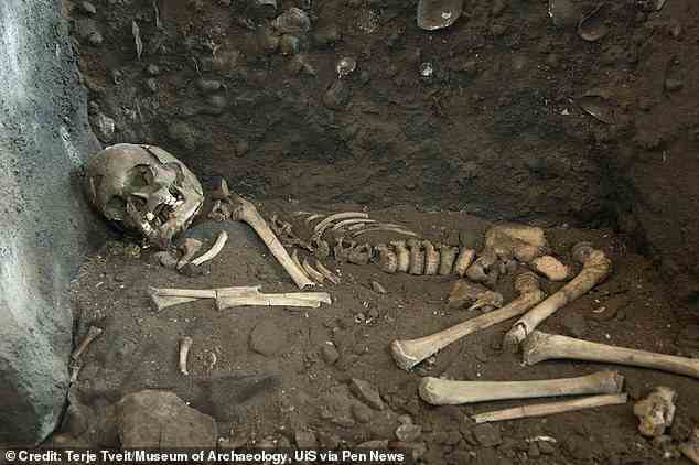 Als die Überreste – das älteste vollständige Skelett, das in Norwegen gefunden wurde – zum ersten Mal ausgegraben wurden, bemerkten die Wissenschaftler sofort mehrere Anomalien