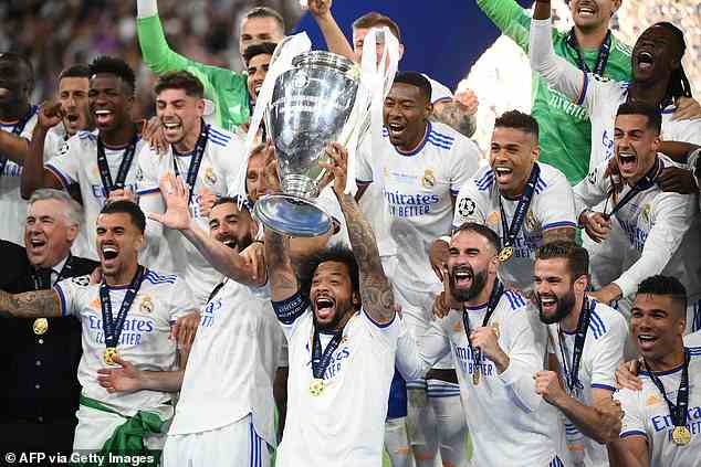 Real Madrid holte sich den Champions-League-Pokal nach einem 1:0-Sieg gegen Liverpool im letztjährigen Finale