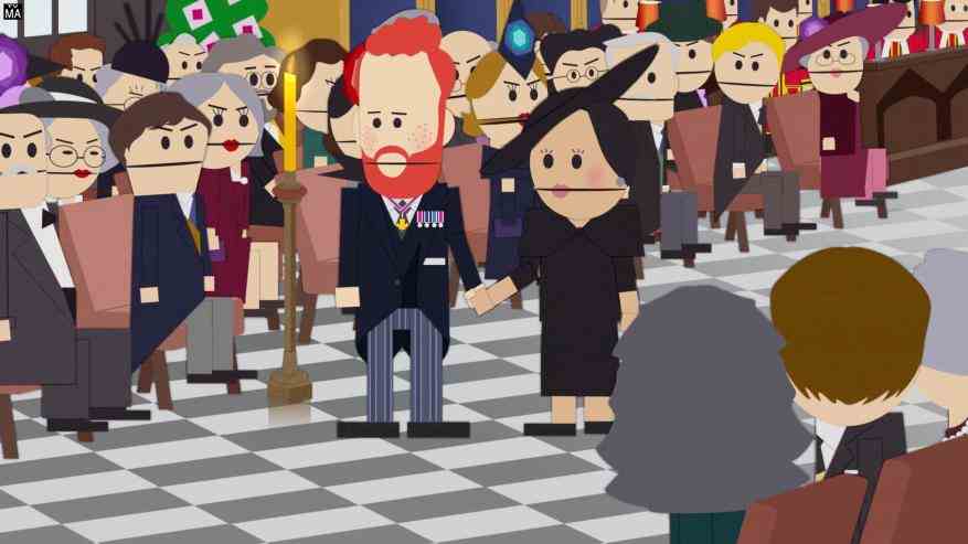 Prinz Harry und Meghan Markle, dargestellt von South Park