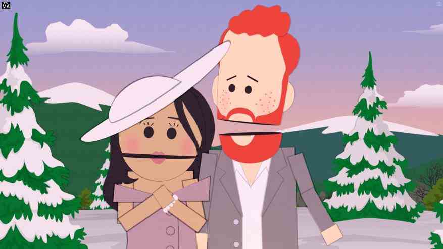 Meghan Markle und Prinz Harry in South Park abgebildet.