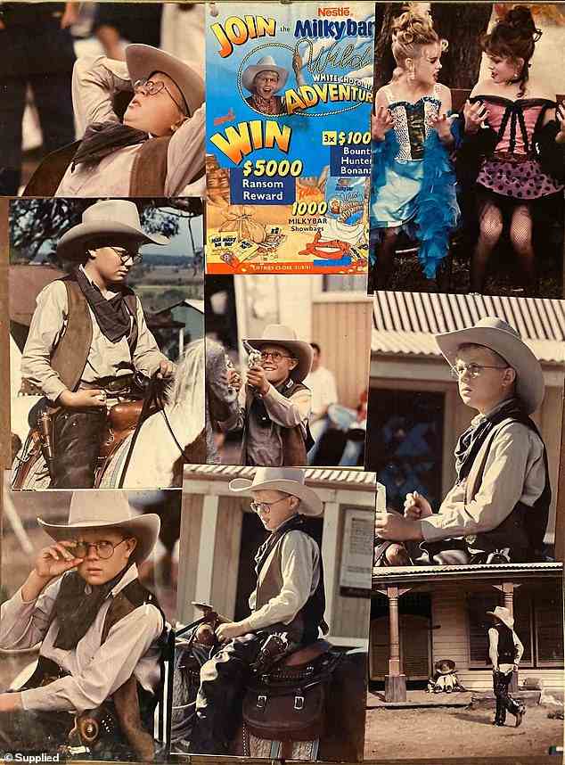 Saving the day! Conrad's adverts took place in a Wild West setting, with the Milkybar Kid bursting into a saloon to buy everyone Milkybars as the patrons cheered