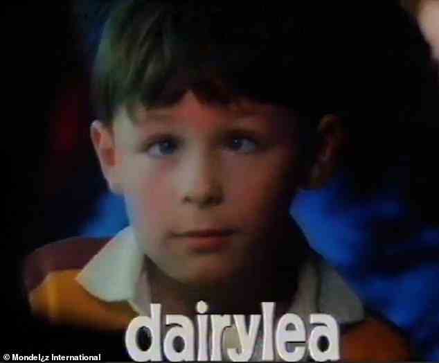 The advert features three young boys who claim that they would do anything to get their hands on some Dairylea, although they look less than pleased at the idea of kissing Veronica Dibblethwaite