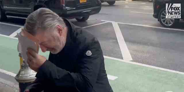 Alec Baldwin is spotted in New York City for the first time after prosecutors announced charges against the actor.