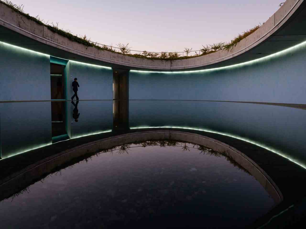 The "Oval" at Benesse House Museum in Naoshima by Tadao Ando, another Pritzker Prize-winning architect.
