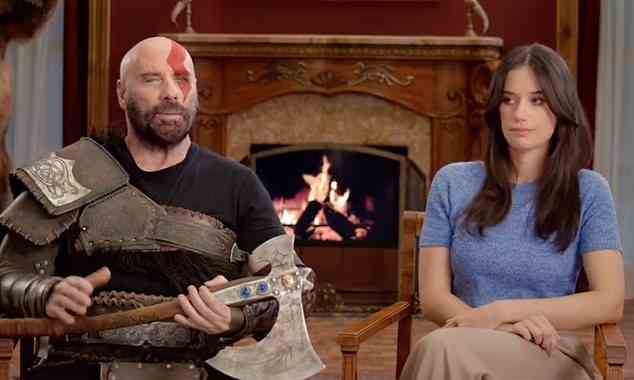 The pair teamed up again to film a commercial for the video game God of War Ragnarok