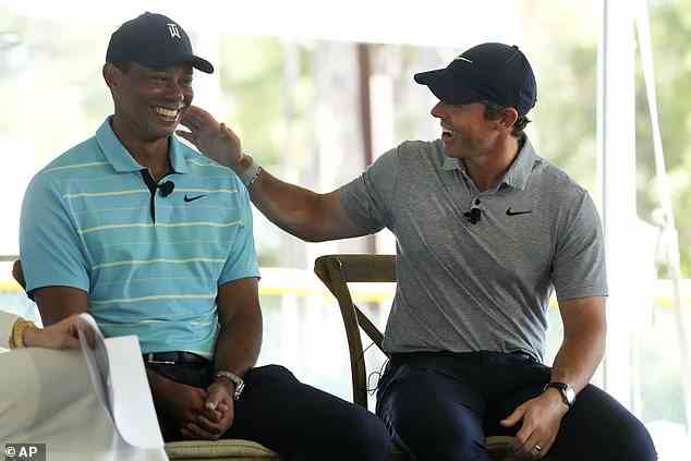 Tiger Woods und Rory McIlroy waren in guter Stimmung, als sie Anfang dieser Woche TGL beförderten