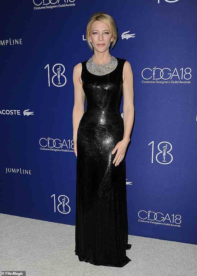 Cate trug das Kleid 2016 bei den 18. Costume Designers Guild Awards in LA (Bild)