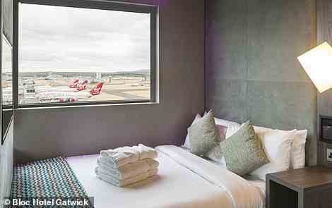 'The views over the runway are ace,' one reviewer said of Bloc Hotel Gatwick