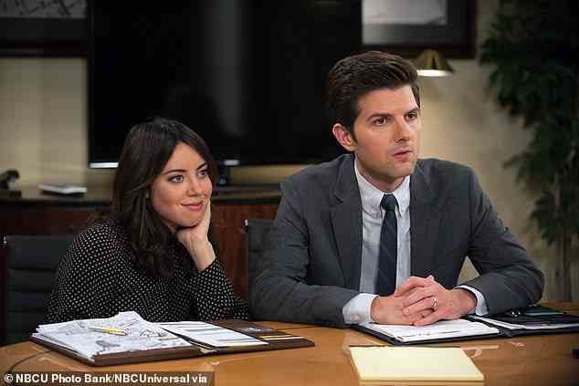 Onscreen: Aubrey famously played the cynical April Ludgate in Parks and Recreation, while Adam played Leslie's love interest Ben Wyatt
