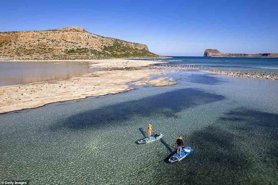 The ‘gorgeous’ beach of Balos Lagoon in Crete (pictured) finishes eighth in the European ranking