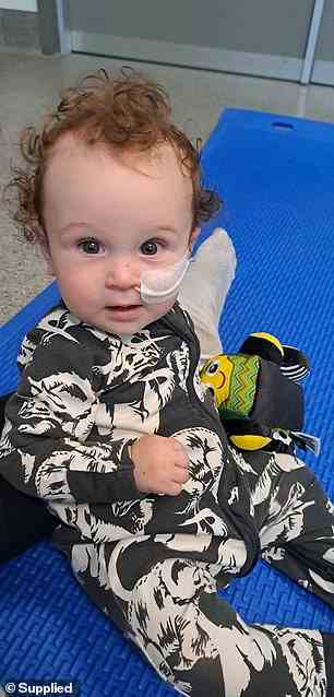 Bei dem mutigen kleinen Logan (im Bild) wurde im Alter von nur sechs Wochen Mukoviszidose (CF) diagnostiziert