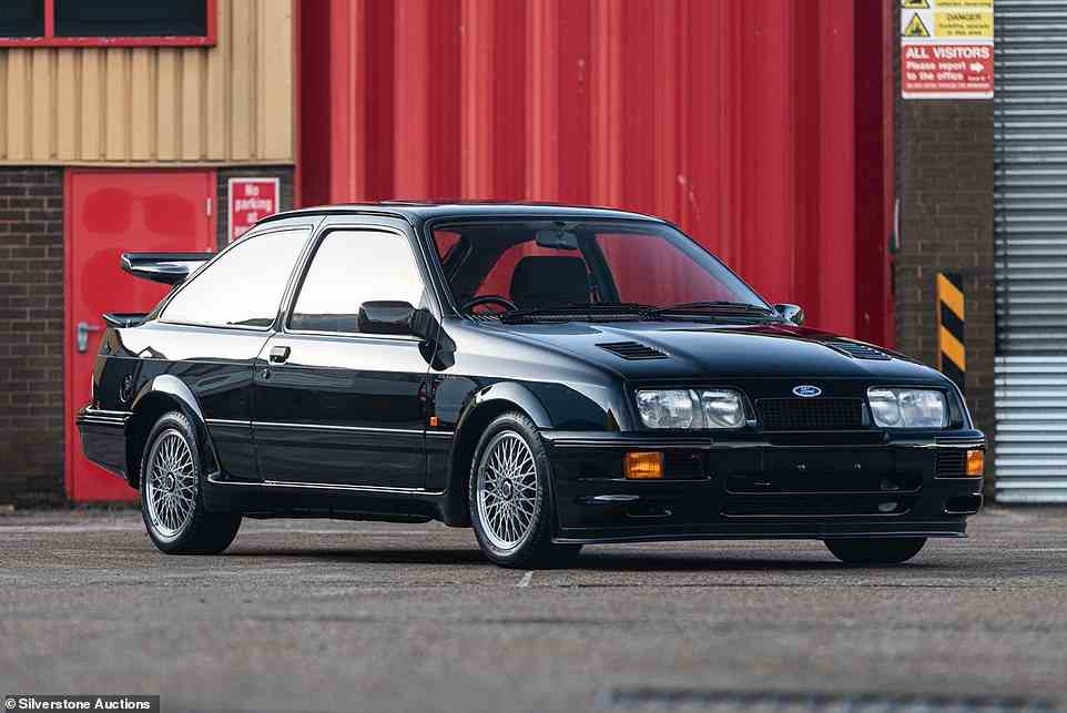 Steering towards a new all-time record price: This 1987 Sierra Cosworth RS500 is set to go to the block later this month, and experts believe it will sell for the highest figure ever paid for an example of this Fast Ford
