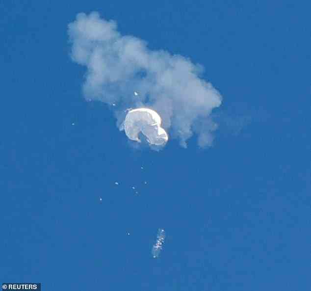 Beijing has warned that America's decision to shoot down a Chinese spy balloon that hovered over U.S. nuclear silos was a 'clear overreaction' and to prepare for 'responses'