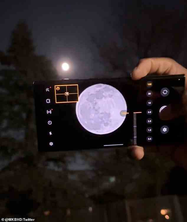 Das neueste Samsung S23 ermöglicht es Benutzern, hochauflösende Bilder des Mondes in hundertfacher Vergrößerung aufzunehmen