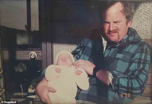 Peter Laffertys ältestes Kind Sarah (abgebildet im Alter von zwei Monaten) wurde mit Zerebralparese geboren