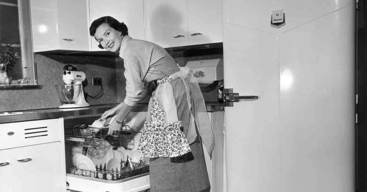 Eine Hausfrau aus den 1950er Jahren
