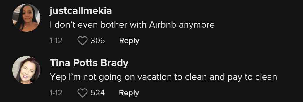 Airbnb-Reinigungsgebühr Gäste immer noch sauber