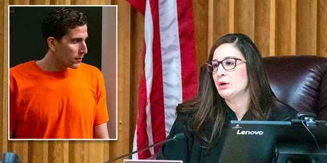 Megan Marshall, Richterin des Magistrats von Latah County, spricht während einer Anhörung im Januar 2023 für Bryan Kohberger, den Einschub, den Verdächtigen des stechenden Todes von vier Studenten in der Nähe der Universität von Idaho.