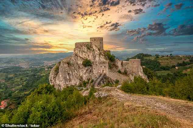 Die beeindruckende mittelalterliche Festung in der Nähe des viertplatzierten Srebrenik