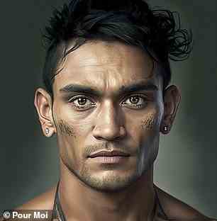 Ein KI-Bild eines gutaussehenden neuseeländischen Mannes