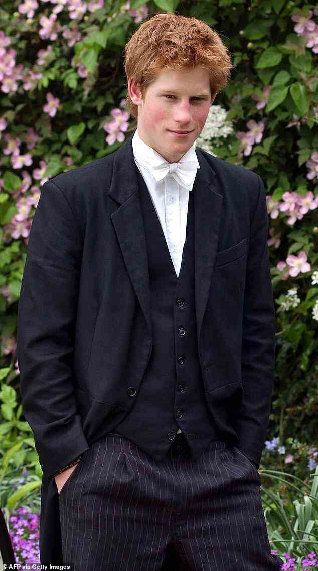 Prinz Harry (abgebildet während seiner Schulzeit in Eton) sagte, er sei in Rugby-Posten gedrängt worden, als er in der Schule den Sport spielte