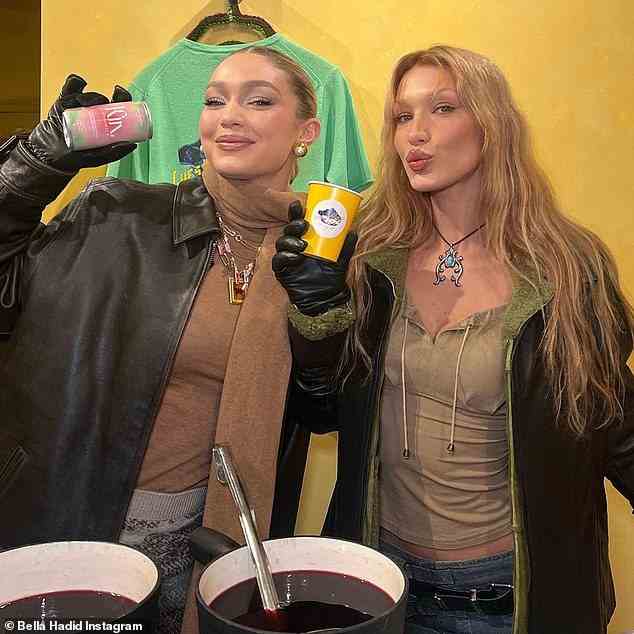 Schwestermodels: Gigi (links) und Bella (rechts) Hadid haben beide neue Kollaborationen angekündigt – Gigi mit Maybelline und Bella mit Charlotte Tilbury