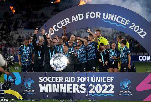 Die Weltelf hat mit insgesamt sechs Siegen die meisten Soccer Aid-Meetings gewonnen