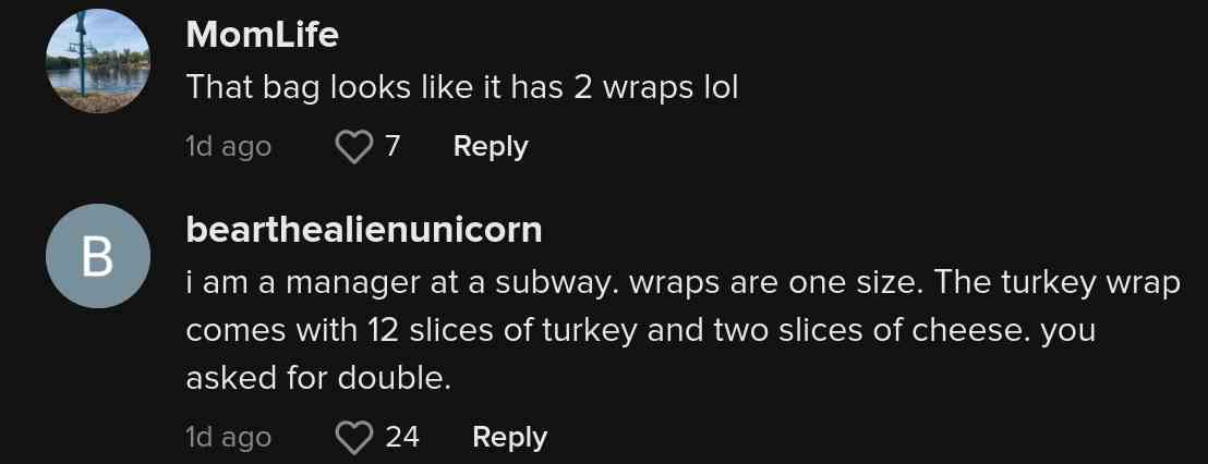 Die U-Bahn berechnet dem Kunden ein Sandwich