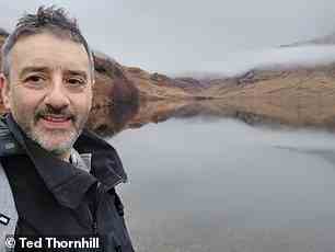 Ted at Loch an Dubh-Lochain, the 'black loch', which lies to the east of Inverie