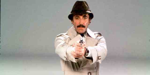Peter Sellers als Inspektor Clouseau in einem der "Pinker Panther" Filme.  Jill Owens sagte, es sei ihr Kindheitstraum, so zu werden wie die Figur.