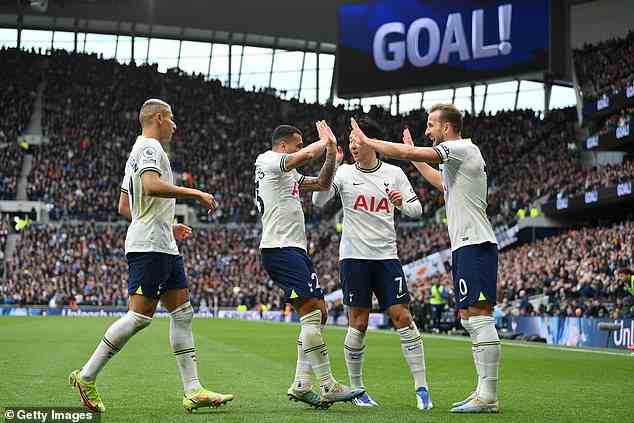 Tottenham besiegte am Samstagnachmittag im London Stadium Nottingham Forest mit 3:1