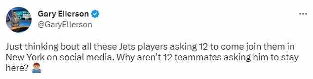 Der Sender Gary Ellerson fragte, warum Packers sich nicht zu den Handelsgerüchten von Rodgers äußerte