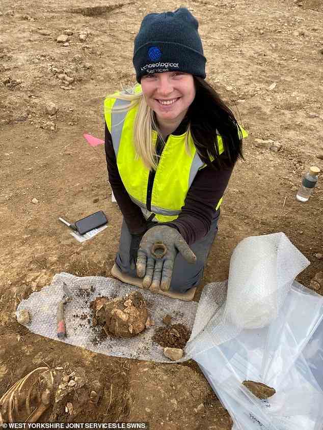 Die hochrangige Frau wurde bei einer Ausgrabung in der Nähe von Garforth, Leeds, in einem „extrem seltenen“ Bleisarg entdeckt, der zwischen 60 Männern, Frauen und Kindern begraben war, die vor mehr als tausend Jahren lebten