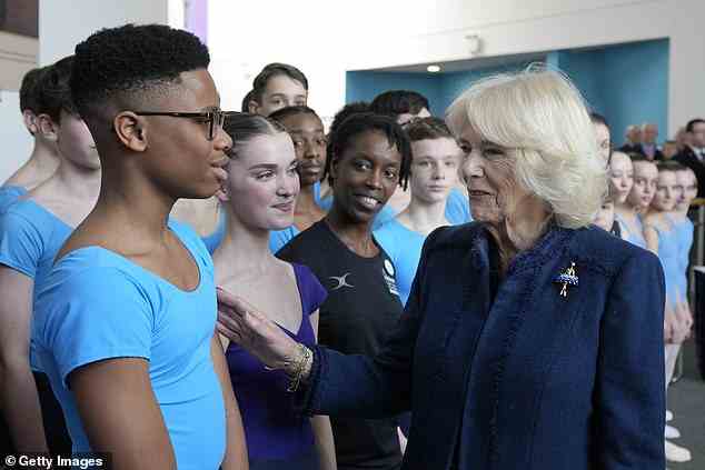Camilla met with the school's incredible pupils after witnessing their performances at today's engagement