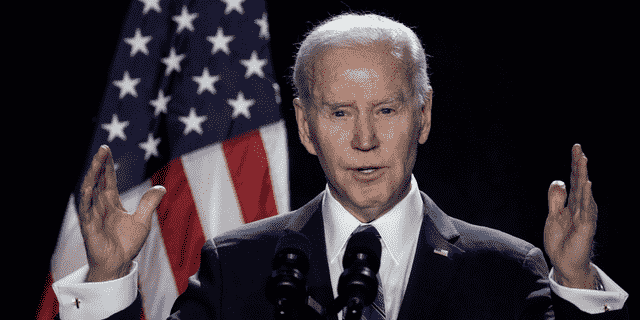 Präsident Biden spricht auf der House Democratic Caucus Issues Conference in Baltimore.