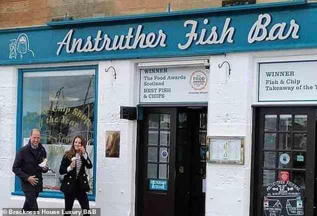 Prince William, 40, and Kate Middleton, 41, were 'regular customers' at the award-winning Anstruther Fish Bar, in the coastal town of Anstruther, near Fife, while students at St Andrews University 20 years ago, and even revisited it in 2021 for a treat.