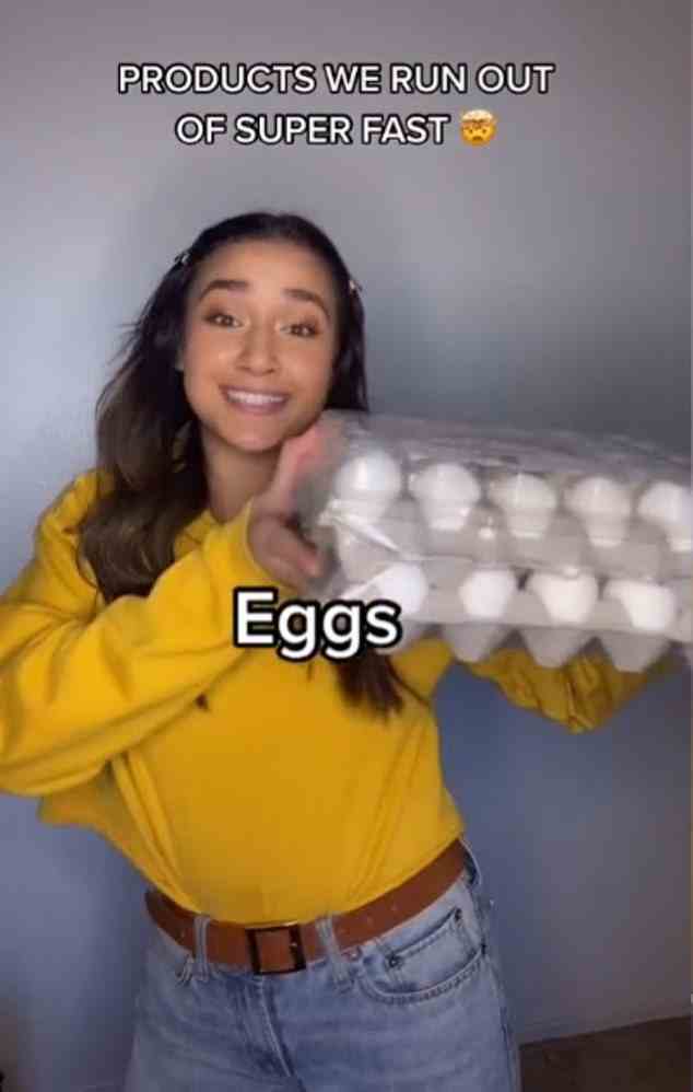 Sarah's parents also live with them, and they can easily go through 60 eggs a week