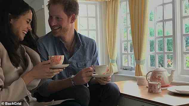 While she didn't appear in the couple's bombshell Netflix documentary, she did give permission for the Duke and Duchess to film inside the Queen 's outsize Wendy house at Windsor Castle