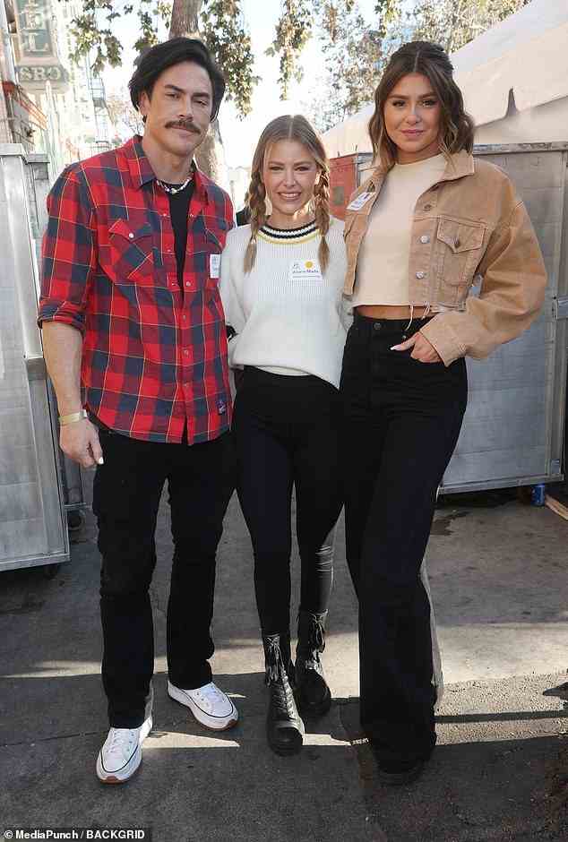 Reality-Stars: Tom Sandoval, seine damalige Freundin Ariana Madix und Raquel Leviss werden letzten November zusammen gezeigt