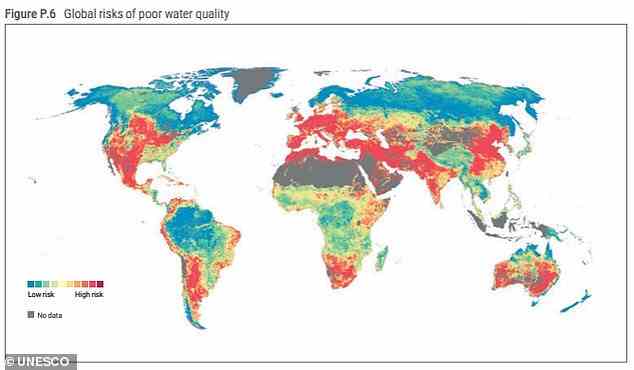 Dem Bericht zufolge haben weltweit zwei Milliarden Menschen – ein Viertel der Bevölkerung – keinen Zugang zu sauberem Trinkwasser, während fast die Hälfte der Bevölkerung (46 Prozent) keinen Zugang zu sicher verwalteten sanitären Einrichtungen hat.