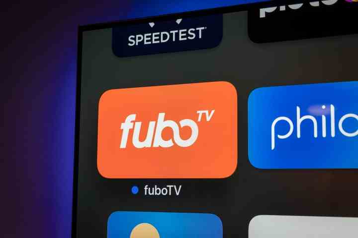 FuboTV-Symbol auf Apple TV.