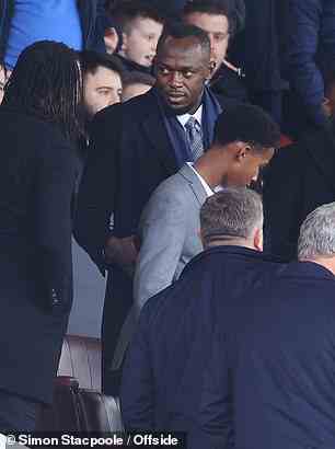 Bolt sah zu, wie sich das Drama in Old Trafford abspielte