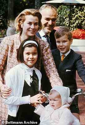 Rainier III had three children with wife Grace Kelly